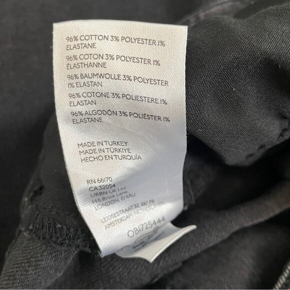 Anthropologie Pilcro The Skipper Washed Black Wide Leg Crop Jeans - Picture 9 of 10